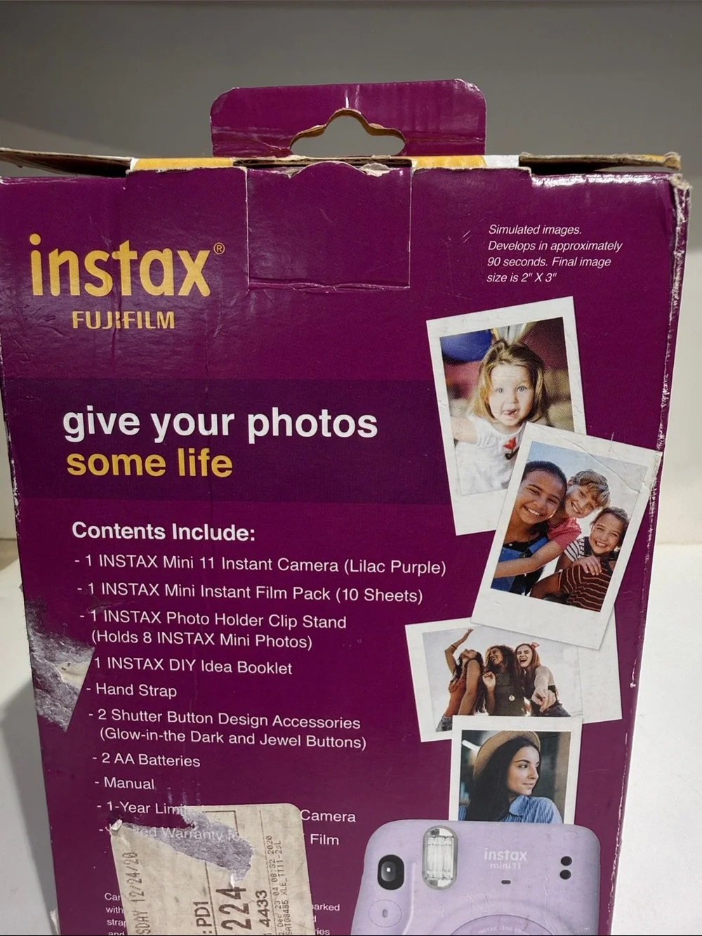Instax Fujifilm Mini 11 Instant Camera Bundle - Lilac Purple
